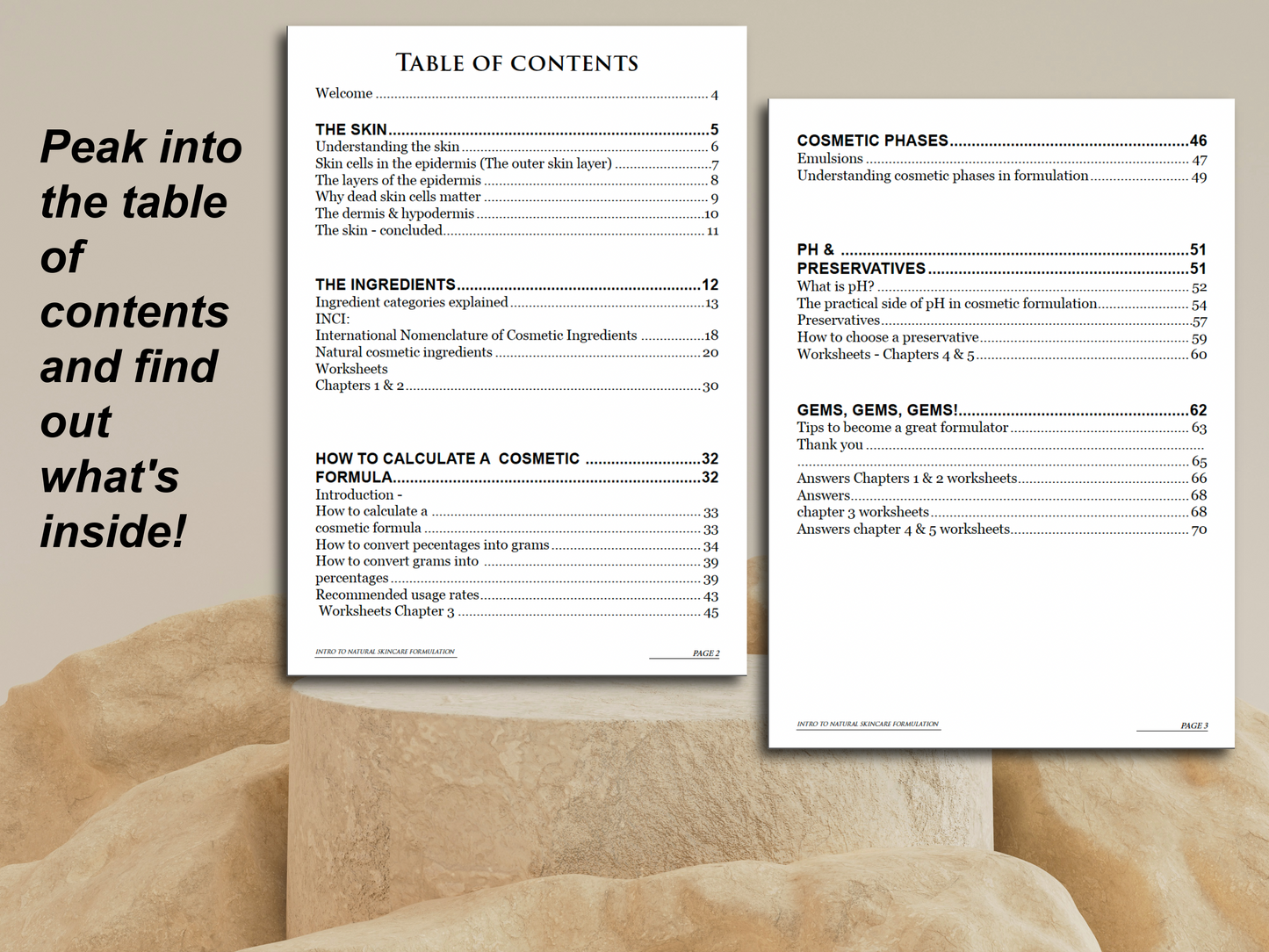 Ebook | Learn how to formulate your own skincare products | Beginner friendly